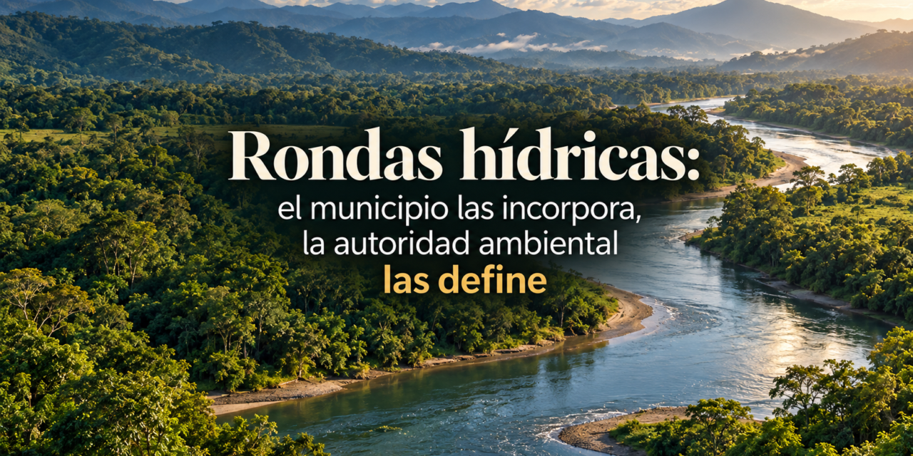Rondas hídricas: el municipio las incorpora, la autoridad ambiental las define
